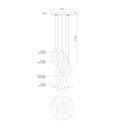 Kuzco Victoria MP3006 6 Head LED Multi Pendant 2