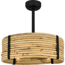 Lachlan 4 Light Fandelier in Matte Black 3