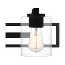Lansdowne 3 Light Bath Light in Matte Black 2