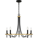 Legare 5 Light Chandelier in Matte Black 5