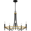Legare 5 Light Chandelier in Matte Black 1