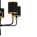 Lockery 5 Light Chandelier in Matte Black 2