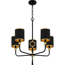 Lockery 5 Light Chandelier in Matte Black 6