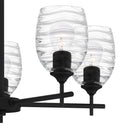 Lucy 5 Light Chandelier in Matte Black 5