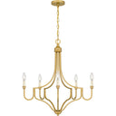 Mabel 5 Light Chandelier in Light Gold 2