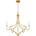 Mabel 5 Light Chandelier in Light Gold 4