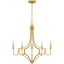 Mabel 5 Light Chandelier in Light Gold 7