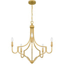 Mabel 5 Light Chandelier in Light Gold 9