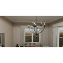 Margaret 9 Light Chandelier in Matte Black 2
