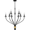 Margaret 9 Light Chandelier in Matte Black 3