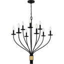 Margaret 9 Light Chandelier in Matte Black 4