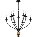Margaret 9 Light Chandelier in Matte Black 6