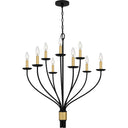Margaret 9 Light Chandelier in Matte Black 9