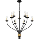 Margaret 9 Light Chandelier in Matte Black 10