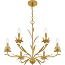 Maria 6 Light Chandelier in Gold Leaf 6