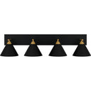 Mastro 4 Light Bath Light in Matte Black 3