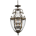 Metropolitan N9204 12 Light Foyer Pendant in Oxide Brass - Crescent Harbor 1