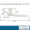 Minka Aire Concept Iii Led F467L 54" Ceiling Fan W/ Led Light Kit 13