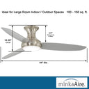 Minka Aire Concept Iii Led F467L 54" Ceiling Fan W/ Led Light Kit 14