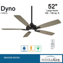 Minka Aire Dyno Led F1000 52 Inch Ceiling Fan With Led 26