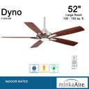 Minka Aire Dyno Led F1000 52 Inch Ceiling Fan With Led 24