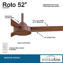 Minka Aire Roto F524 52" Ceiling Fan 22