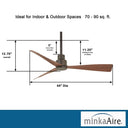 Minka Aire Simple 44" F786 44" Led Ceiling Fan 25