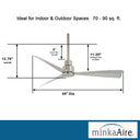Minka Aire Simple 44" F786 44" Led Ceiling Fan 23