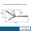 Minka Aire Simple F787 52" Outdoor Ceiling Fan 14