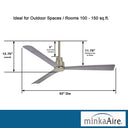 Minka Aire Simple F787 52" Outdoor Ceiling Fan 16