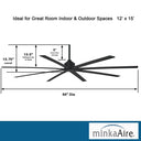 Minka Aire Xtreme H2O 84" F896 84 Inch Outdoor Ceiling Fan 18