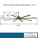 Minka Aire Xtreme H2O 84" F896 84 Inch Outdoor Ceiling Fan 20