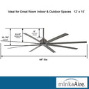 Minka Aire Xtreme H2O 84" F896 84 Inch Outdoor Ceiling Fan 16