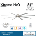 Minka Aire Xtreme H2O 84" F896 84 Inch Outdoor Ceiling Fan 6