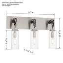 Minka Lavery 2893-691 Pullman Junction - 3 Light Bath in Coal and Brushed Nickel 3