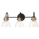 Minka Lavery 3363-416 Monico 3 Light Bath in Painted Bronze W/Natural Brush 1
