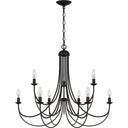 Mirren 9 Light Chandelier in Imperial Bronze 4