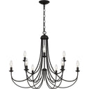 Mirren 9 Light Chandelier in Imperial Bronze 5