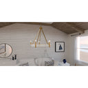 Molly 5 Light Chandelier in Brushed Gold 2
