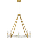 Molly 5 Light Chandelier in Brushed Gold 4