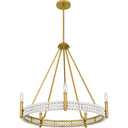 Molly 5 Light Chandelier in Brushed Gold 1