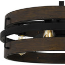 Moyer 4 Light Fandelier in Matte Black 3