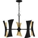 Myla 10 Light Chandelier in Matte Black 3