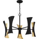 Myla 10 Light Chandelier in Matte Black 1