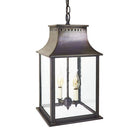 Northeast Lantern 11322-LT2 Rockland Medium Square Pagoda Hanging 2 Light Candelabra Sockets - Crescent Harbor