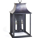 Northeast Lantern 11331-LT2 Rockland Large Square Pagoda Wall 2 Light Candelabra Sockets - Crescent Harbor