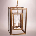 Northeast Lantern SS1016-LT2 Square Hanging Inside Square 2 Light Candelabra - Crescent Harbor