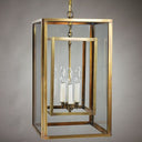 Northeast Lantern SS1220-LT3 Square Hanging Inside Square 3 Light Candelabra - Crescent Harbor