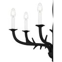 Oakley 6 Light Chandelier in Earth Black 2