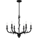 Oakley 6 Light Chandelier in Earth Black 5